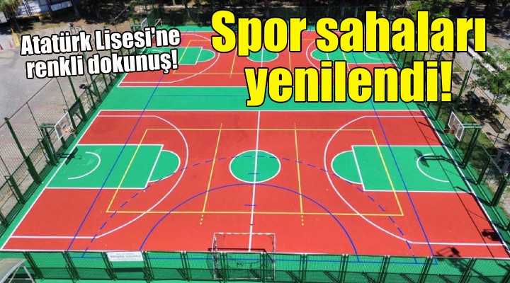 Spor sahalarına renk geldi!