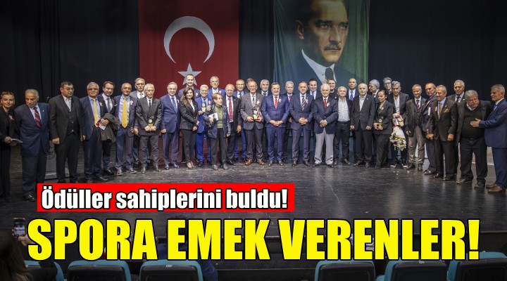 Spora emek verenler ödüllendirildi!