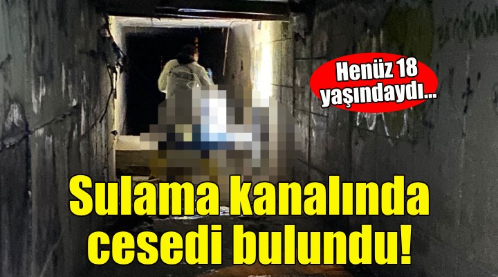 Sulama kanalında cesedi bulundu!