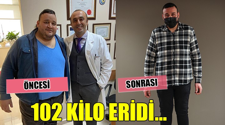 Süper obez Bilal Kurt 102 kilo eridi