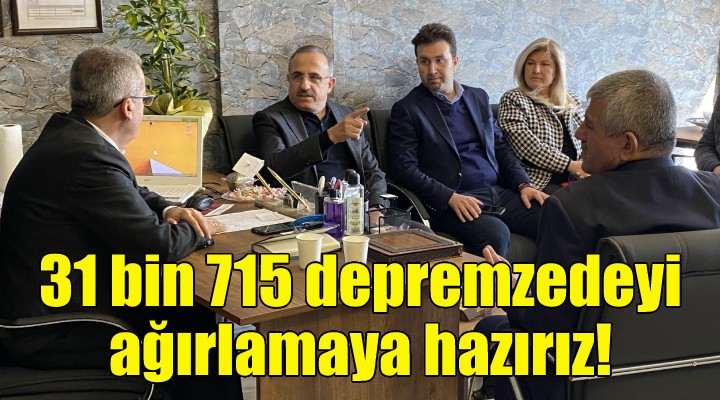 Sürekli: 31 bin 715 depremzedeyi ağırlamaya hazırız!