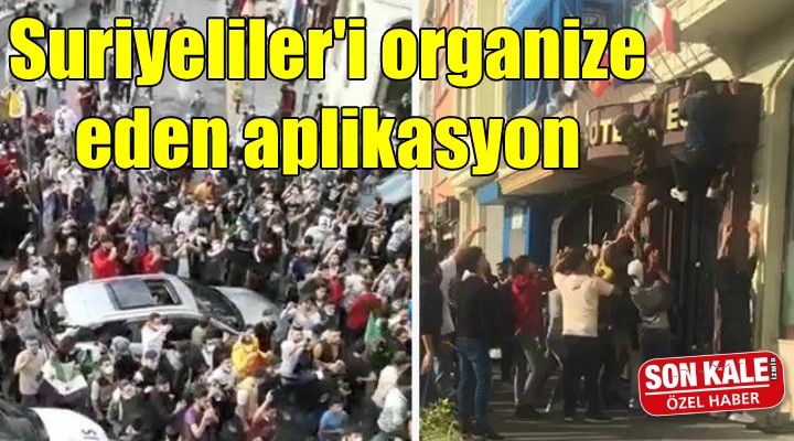 Suriyeliler i bu aplikasyon mu organize ediyor?