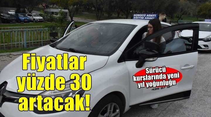 Sürücü kurslarında yeni yıl öncesi yoğunluk
