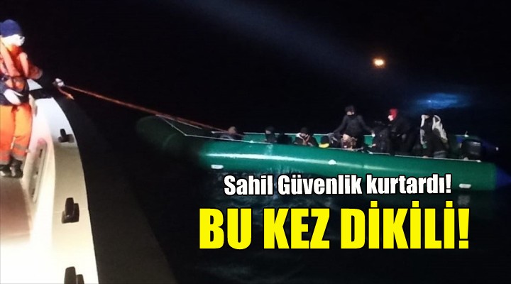 Sürüklenen bottaki göçmenler kurtarıldı!