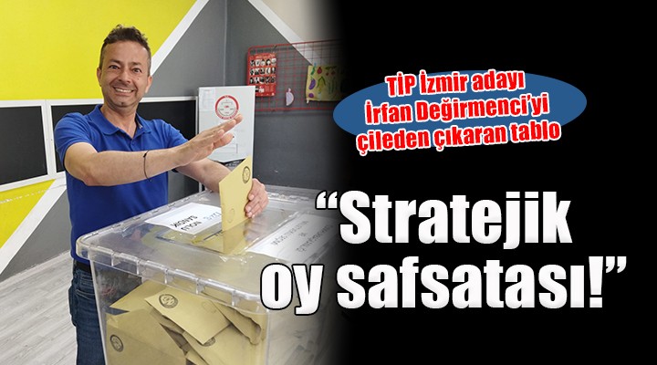 TİP İzmir Adayı Değirmenci:  Stratejik oy safsatası MHP ye kazandırmış görünüyor 