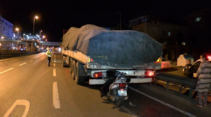 TIR a ok gibi saplandı!