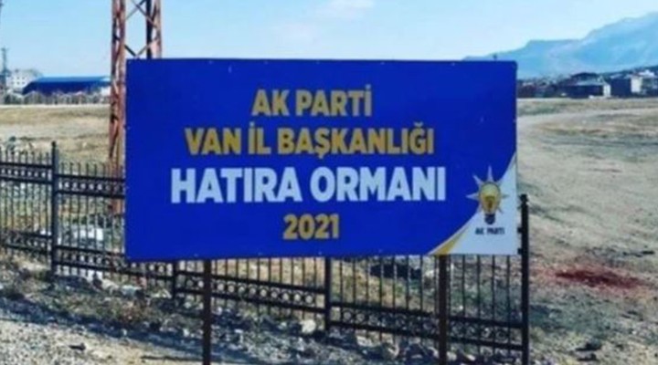 Tabelası var, orman yok!