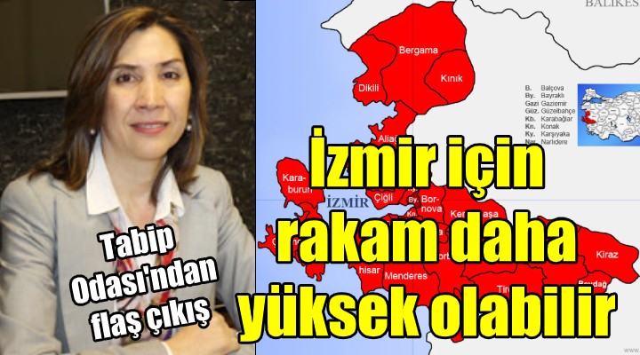 Tabip Odası: İzmir için rakam daha yüksek olabilir!