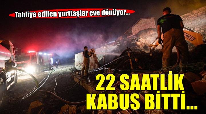 Tahliye edilen yurttaşlar evlerine dönmeye başladı