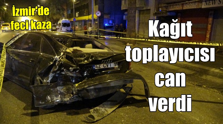 Taksinin çarptığı kağıt toplayıcısı öldü