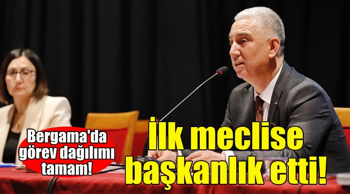 Tanju Çelik ilk meclis toplantısına başkanlık etti!