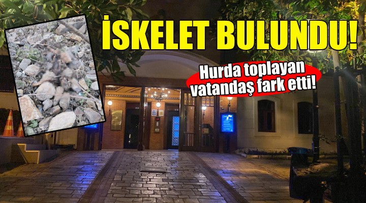 Tarihi Asansör yakınında insan iskeleti bulundu!