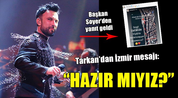 Tarkan dan İzmir e 9 Eylül mesajı...