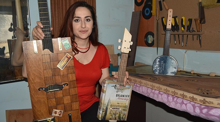 Tavladan gitar, tenekeden ukulele