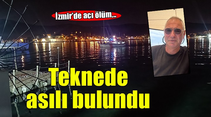 Teknede asılı halde cesedi bulundu