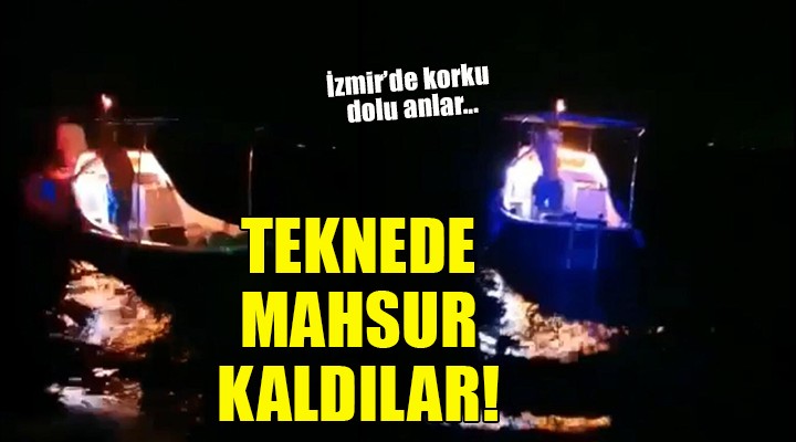 Teknede mahsur kaldılar!