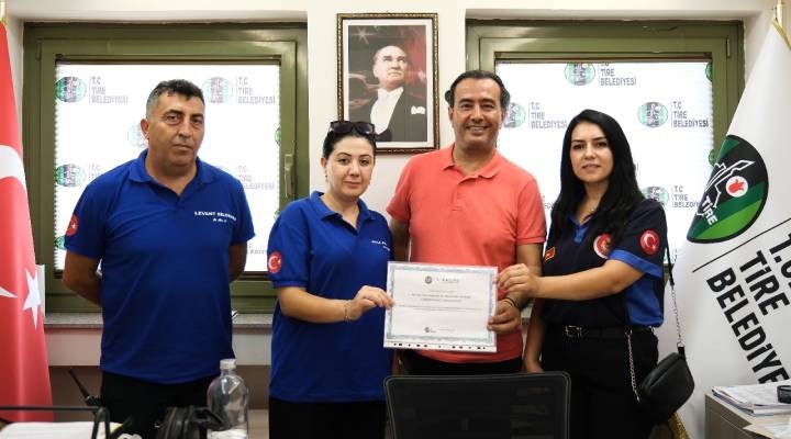 Tire Belediyesi’nde afet bilinci eğitimi verildi