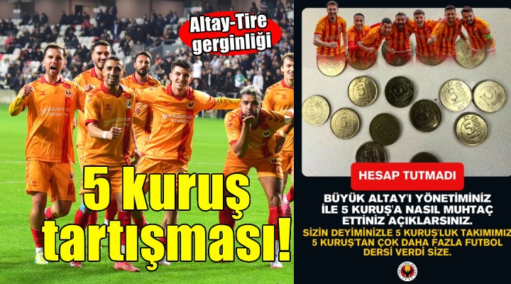 Tire FK'dan Altay'a hesap tutmadı paylaşımı