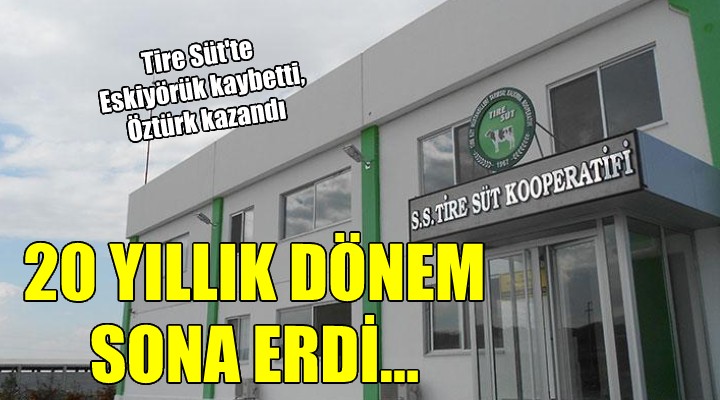 Tire Süt te bir dönemin sonu... Eskiyörük yıkıldı, Osman Öztürk yeni başkan!