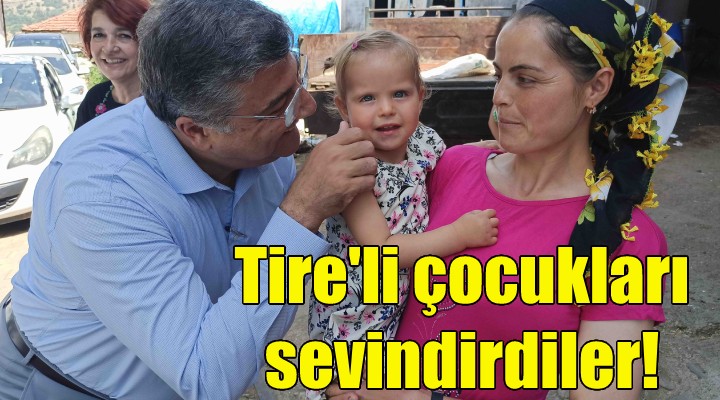 Tire li çocukları sevindirdiler!