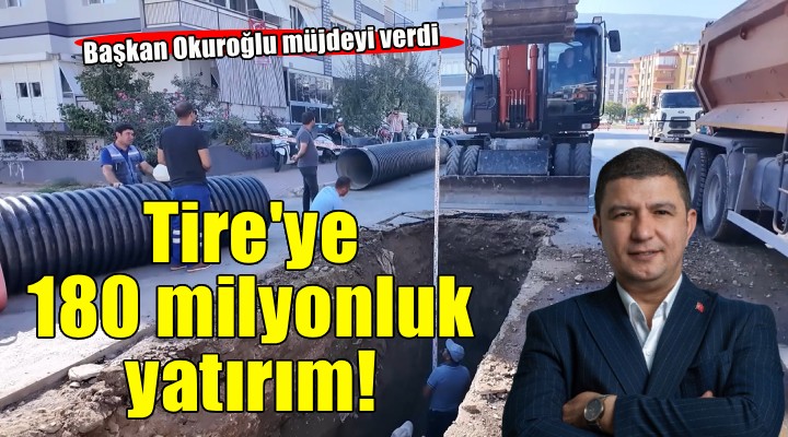 Tire’de 180 milyonluk yağmur suyu hattı yatırımı