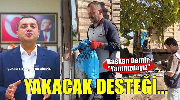 Torbalı Belediyesi’nden kış öncesi yakacak desteği