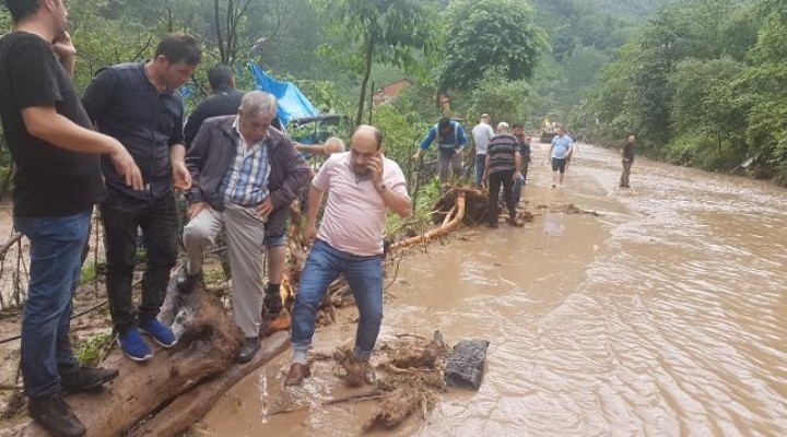 Trabzon daki taşkından acı haber