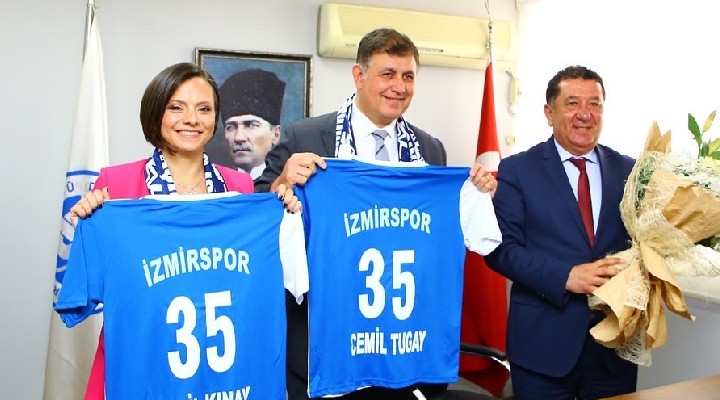 Tugay ve Kınay dan İzmirspor a ziyaret...