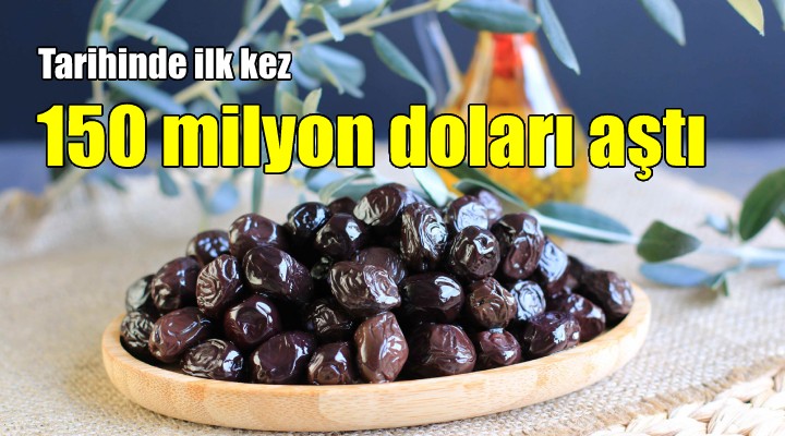 Türkiye nin bu sezon sofralık zeytin ihracatı, 150 milyon doları aştı