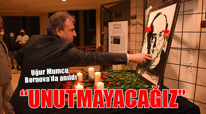 Uğur Mumcu Bornova da anıldı...