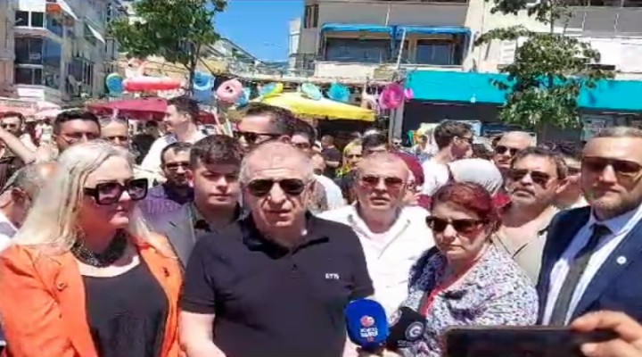 Ümit Özdağ, sloganlarla Suriyeliler in işgal ettiği sahile girdi... Erdoğan a sert sözler