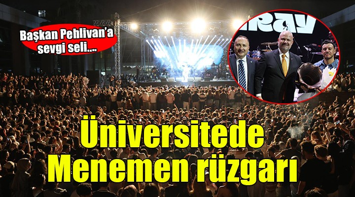 Üniversitede Menemen Belediyesi rüzgarı esti