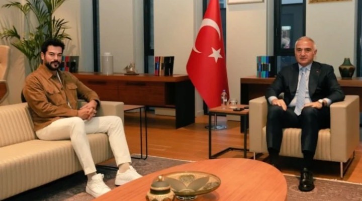 Ünlü oyuncudan Bakan ziyareti!  Birlikte güzel işlere imza atacağız 