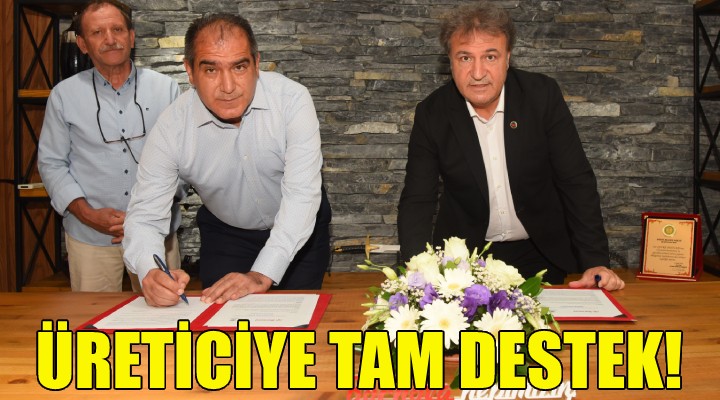 Üreticiye tam destek