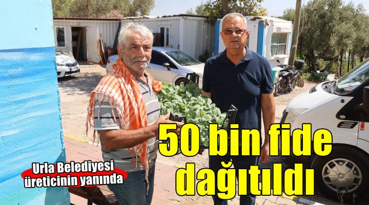 Urla Belediyesi'nden üreticiye 50 bin sebze fidesi
