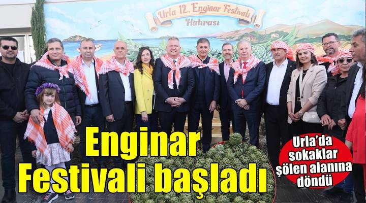 Urla Enginar Festivali coşkuyla başladı: Sokaklar şölene döndü