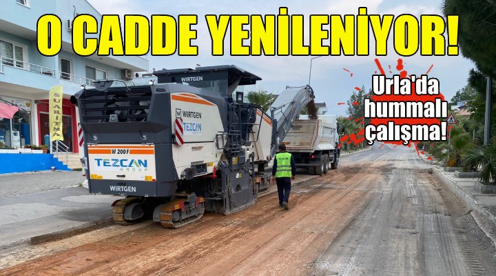 Urla da Erdoğan Ker caddesi yenileniyor!