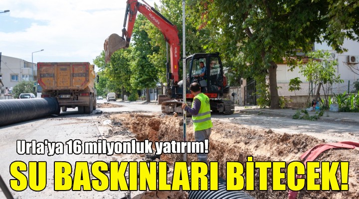 Urla da altyapı atağı... Su baskınları bitecek!