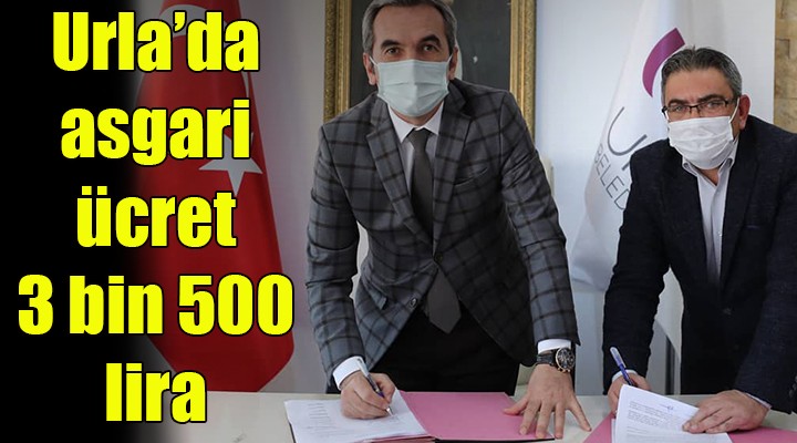 Urla da asgari ücret 3 bin 500 TL