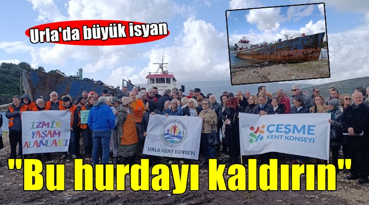 Urla da kaçak gemi sökümüne büyük tepki...