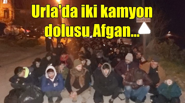 Urla da kamyon dolusu Afgan