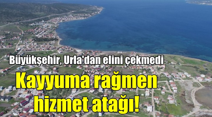 Büyükşehir Urla dan elini çekmedi! Kayyuma rağmen hizmet atağı