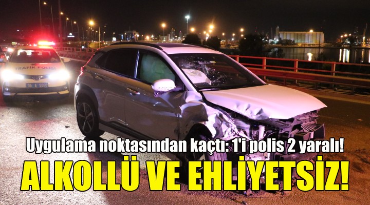 Uygulama noktasından kaçtı: 1 i polis 2 yaralı!