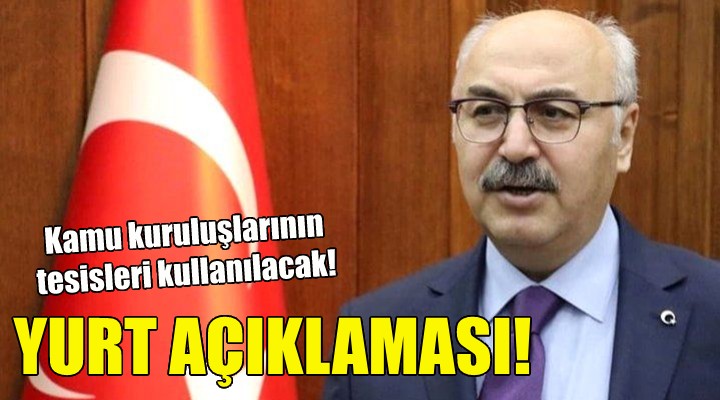 Vali Köşger den yurt açıklaması!