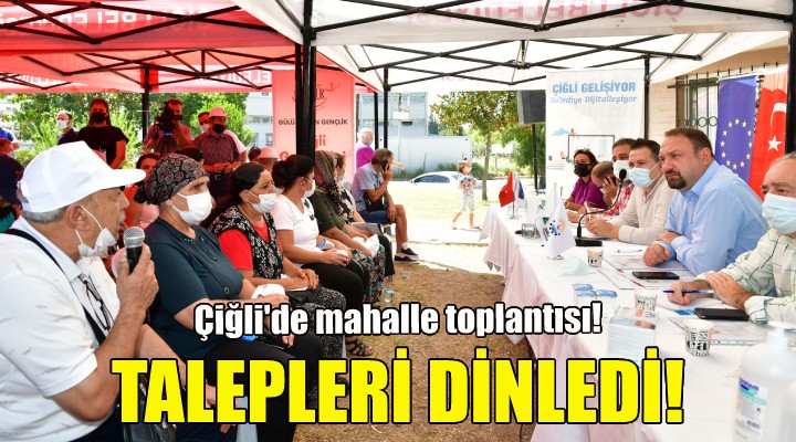 Vatandaşların taleplerini dinledi!