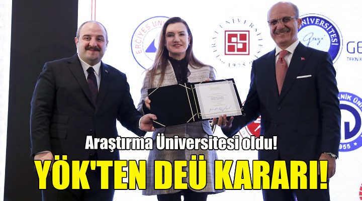 YÖK ten DEÜ kararı!