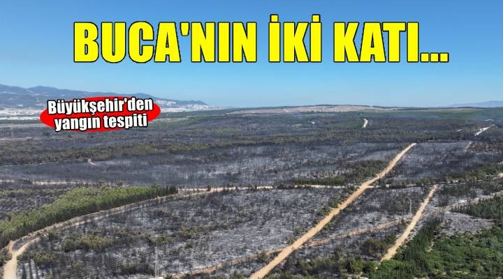 Yanan alanların büyüklüğü Buca’nın yüzölçümünün iki katı