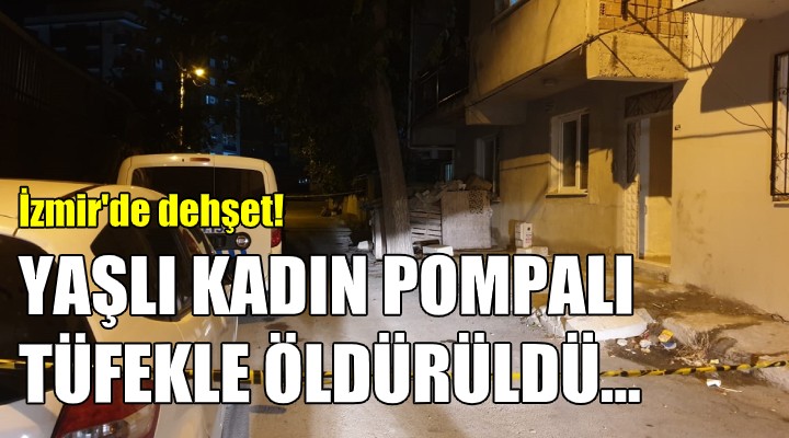 Yaşlı kadın pompalı tüfekle öldürüldü!