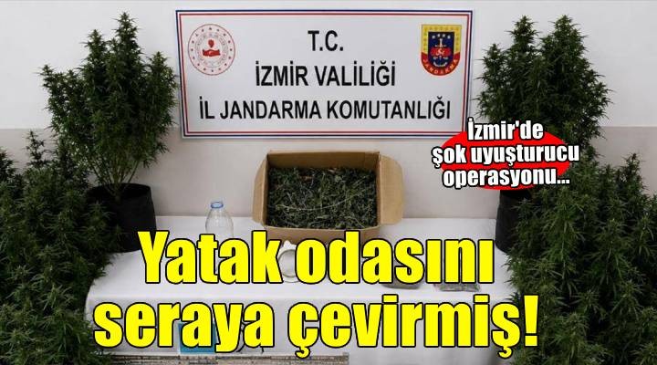 Yatak odasını seraya çevirmiş!