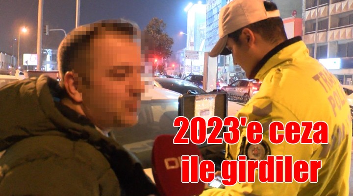 Yeni yılın ilk dakikalarında alkollü yakalanan sürücüye 4 bin lira ceza